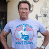 Arnold Schwarzenegger egy pónival kergetőzött