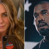 Kanye West kiakadt Jennifer Anistonre