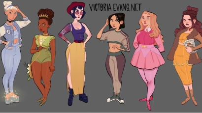 A Disney hercegnők ezúttal modern tinédzserekké változtak!