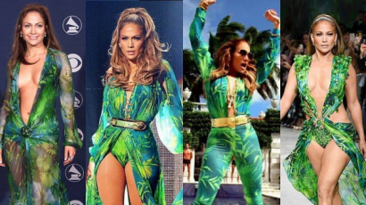 A Versace ikonikus mintája: ennyiféle módon viselte J.Lo