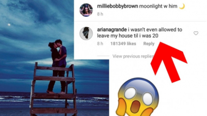 Ariana Grande beszólt Millie Bobby Brownak és Jacob Sartoriusnak?