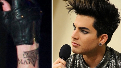 Bemutatta új tetoválását Adam Lambert
