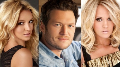 Britney-n és Carrie-n viccelődött Blake Shelton