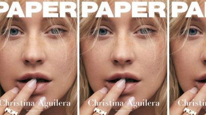 Döbbenetesen gyönyörű Christina Aguilera fedetlen arccal a Paper magazin címlapján