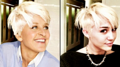 Ellen DeGeneres is Miley Cyrus-féle hajat vágatott