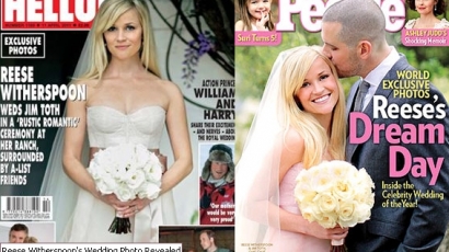 Előkerültek Reese Witherspoon esküvői fotói