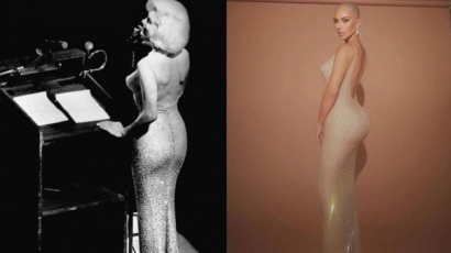 Ezért tartják problémásnak, hogy Kim Kardashian az eredeti Marilyn Monroe ruhát vette fel