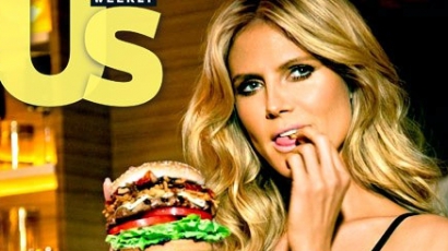 Hamburgert reklámoz Heidi Klum