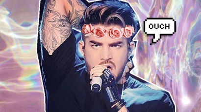 Hatalmas tetoválást varratott Adam Lambert az oldalára