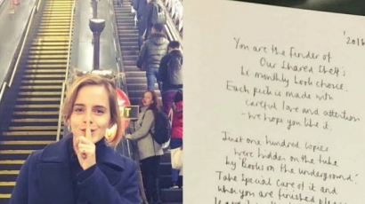 Hihetetlen dolgot kezdett el a londoni metrókban Emma Watson