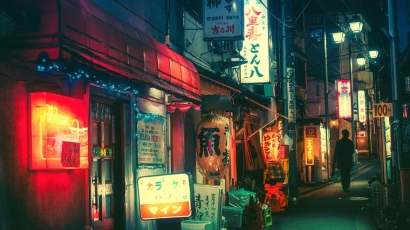 Lenyűgözően hangulatos a tokiói éjszakai élet – fotók
