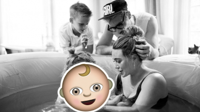 Megható családi képpel jelentette be gyermekének születését Hilary Duff