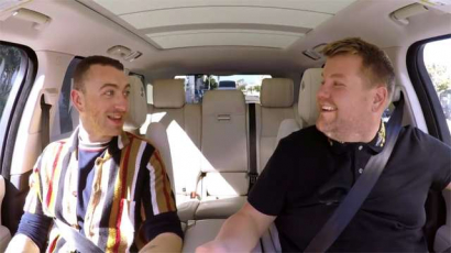 Óriási meglepetés érte Sam Smith-t a Carpool Karaoke-ban