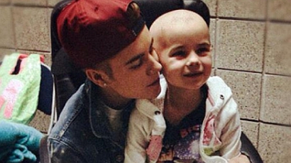 Rákos kislányt látogatott meg Justin Bieber