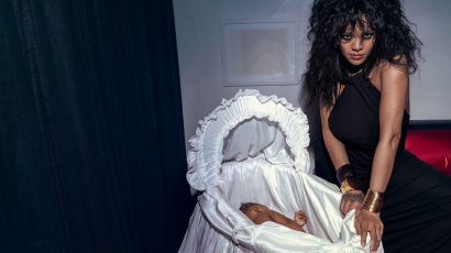 Rihanna az új fotóiról: "Mindkét babám szerepel a képeken, és erről fogalmam sem volt"