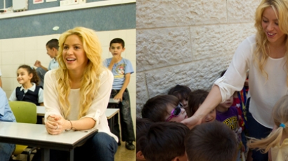 Shakira jeruzsálemi iskolába látogatott