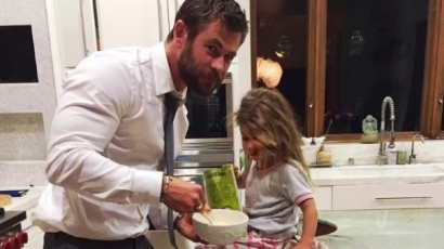 Szupercuki meglepetéssel kedveskedett kislányának Chris Hemsworth