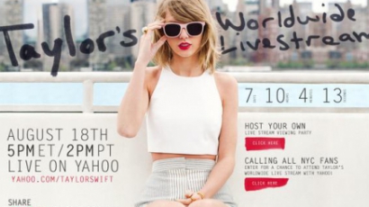 Taylor Swift augusztus 18-án élő közvetítést tart