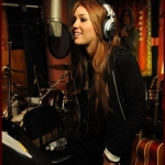 Miley a stúdióban