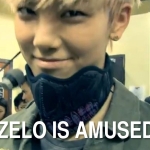 zelo is amused