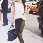 Arrives at The Late Show With David Letterman 2013