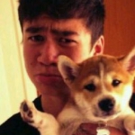 Aww..Cal & dog..♥So cute!♥