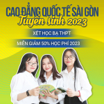 Trường Cao đẳng Quốc tế Sài Gòn tuyển sinh năm 2023
