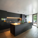 modern black kitchen